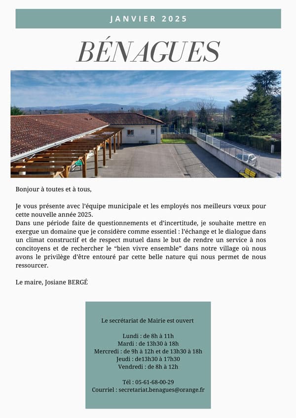 Bulletin Janvier 2025